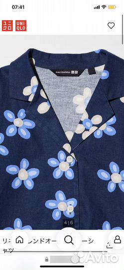 Uniqlo marimekko рубашка