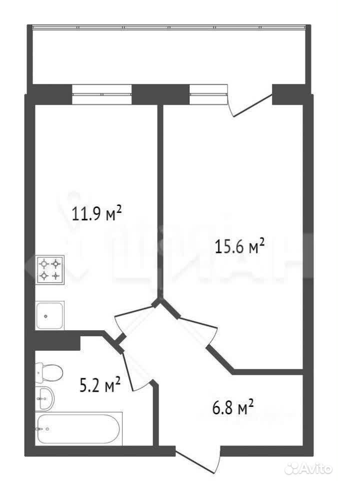 1-комнатная квартира в аренду, Новосибирск, улица Красина, 60 — 36 000 ₽/мес