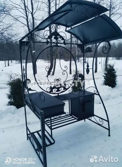 Беседка с мангалом