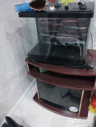 Аквариум с тумбой бу