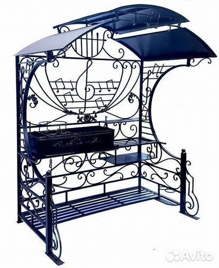 Мангал с крышей