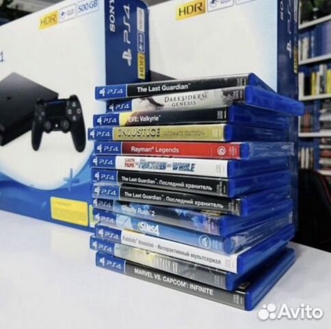 PS4 Slim Playstation 4 sony PS4 PRO + игры fifa23 объявление продам