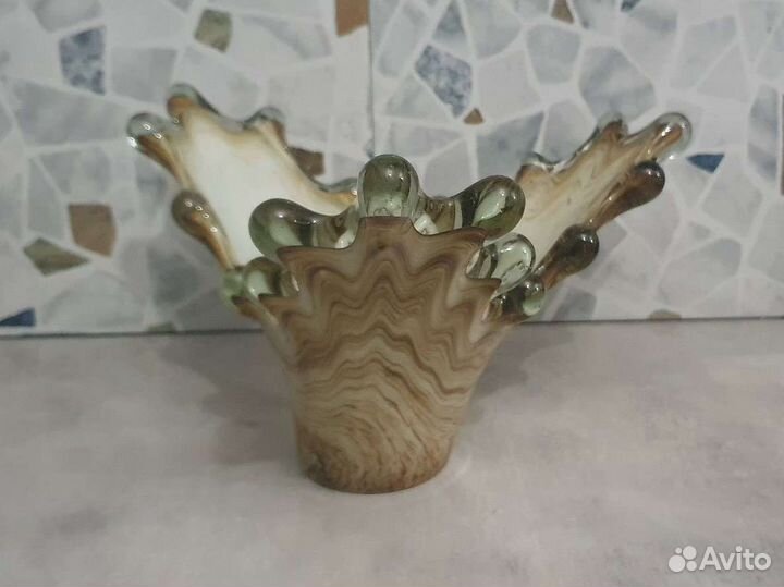 Ваза Медуза. Гутное стекло