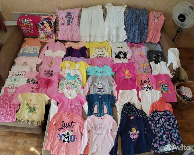6 пакетов вещей на девочку