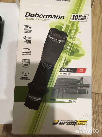 Фонарик armytek doberman XP-E2 Red