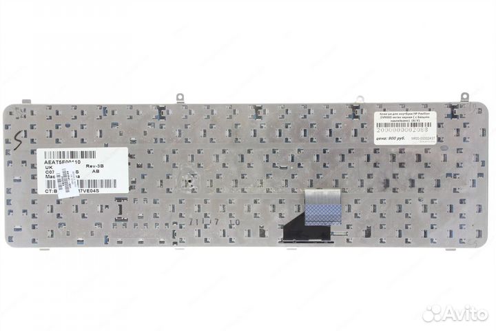Клавиатура HP Pavilion DV9000 series черная (с бел
