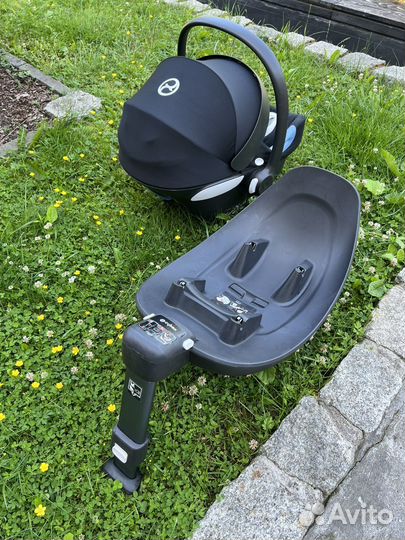 Автолюлька автокресло cybex aton m с базой isofix