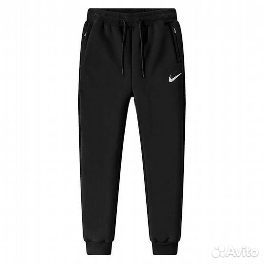 Утепленные штаны Nike (X-xxx) Чёрные
