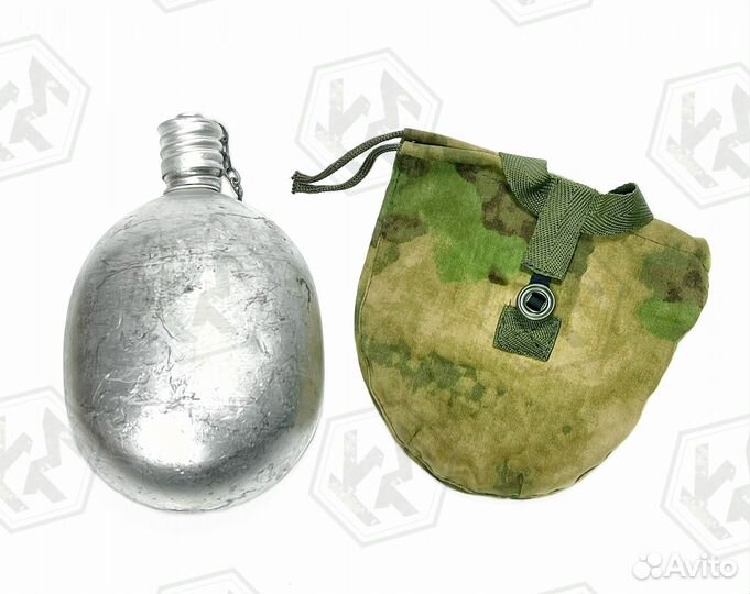 Фляжка армейская с чехлом