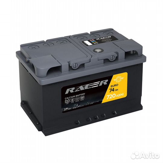 Аккумулятор Racer GT 74Ач обратная полярность