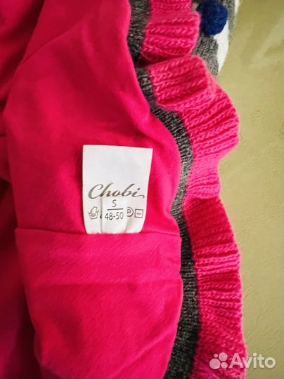 Комплект Chobi шапка-шлем + варежки, S, 48-50 см