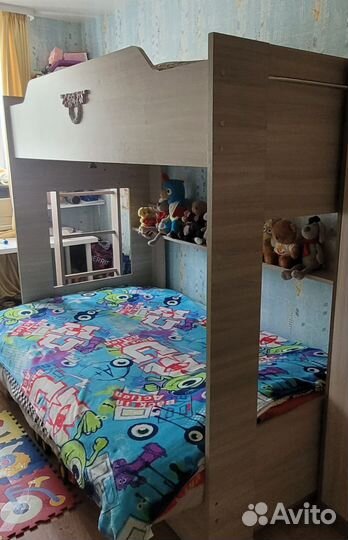 2х ярусная кровать с диваном