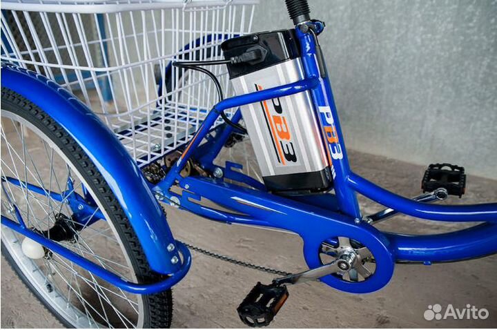 Электровелосипед трехколесный для взрослых Чемпион