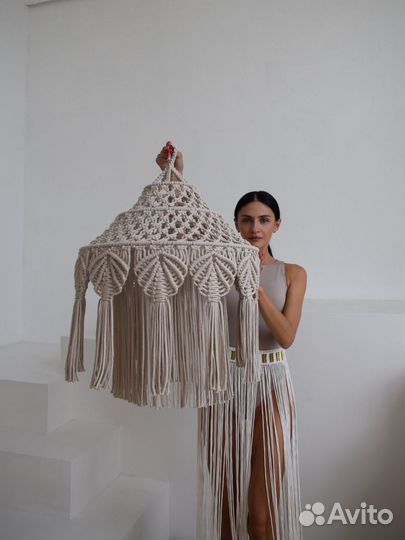 Абажур макраме