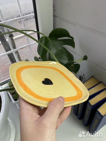 Блюдо керамическое ручной лепки