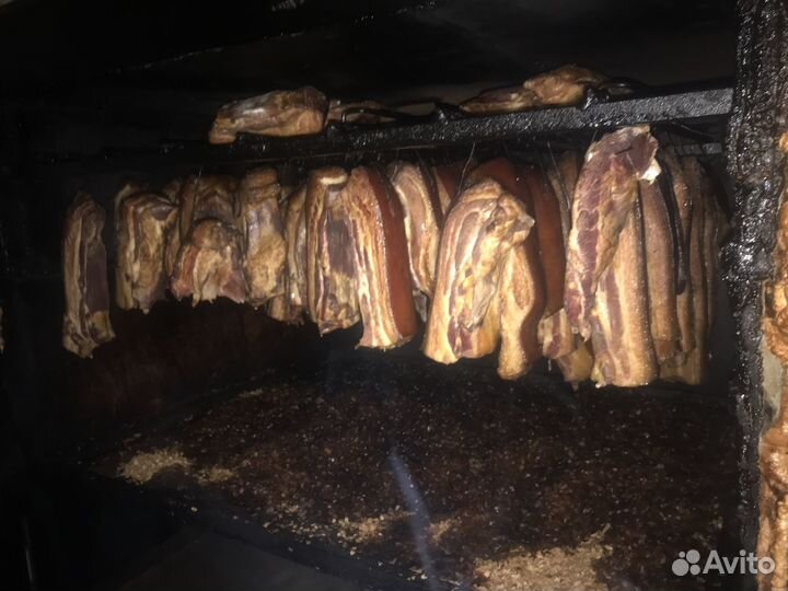 Копченое мясо, сало