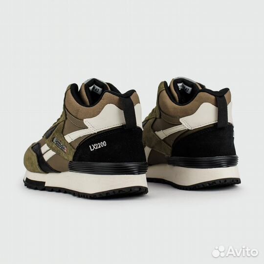 Reebok LX 2200 Mid Olive White with Fur