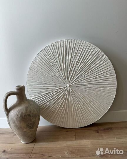 Картина круглая текстурная