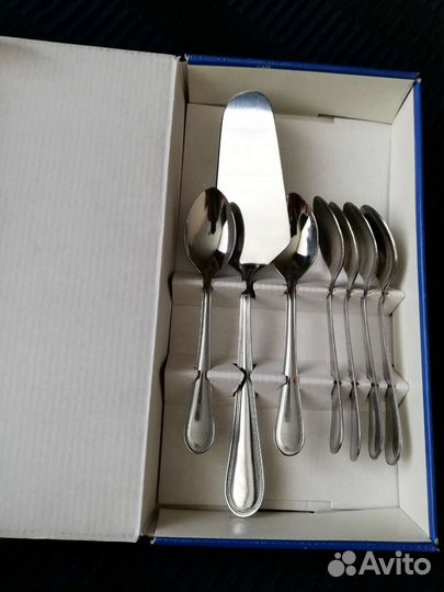 Новый набор чайных ложек с лопаткой для торта