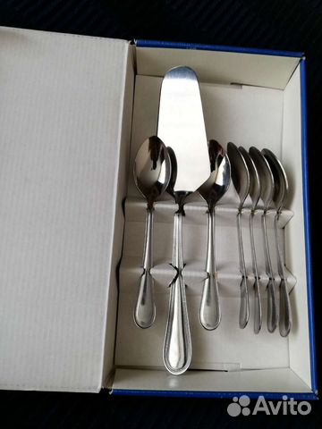 Новый набор чайных ложек с лопаткой для торта