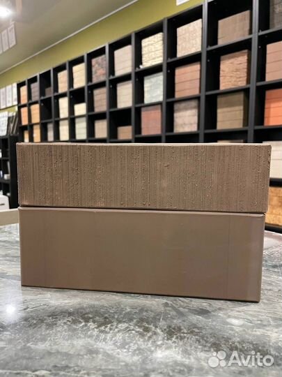 Керамический кирпич коричневый рустик Керма