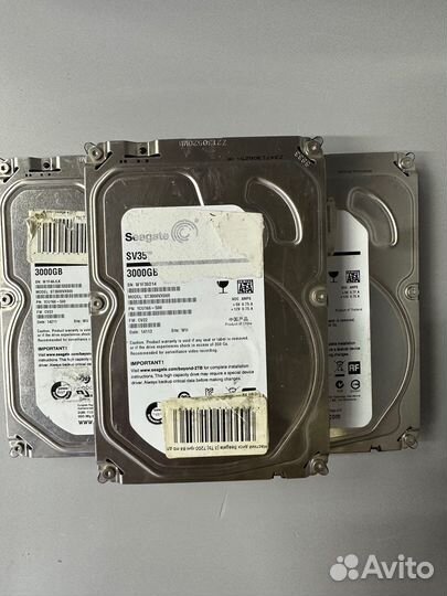 Диск бу Seagate SV35 3 tb st3000vx000 59095ч