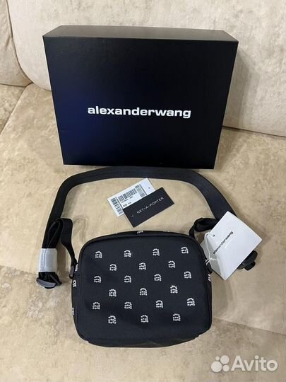 Alexander wang сумка со стразами