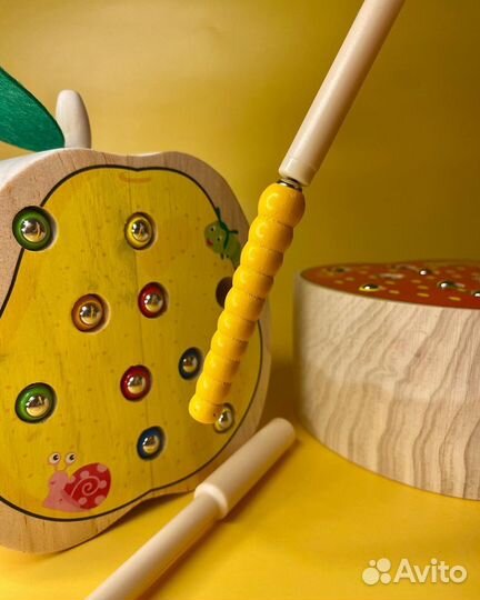 Магнитная рыбалка червячки