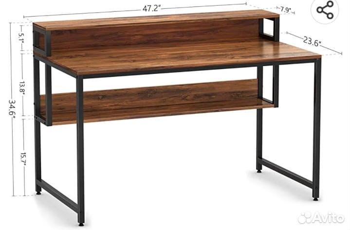 Парта стол для компьютера лофт