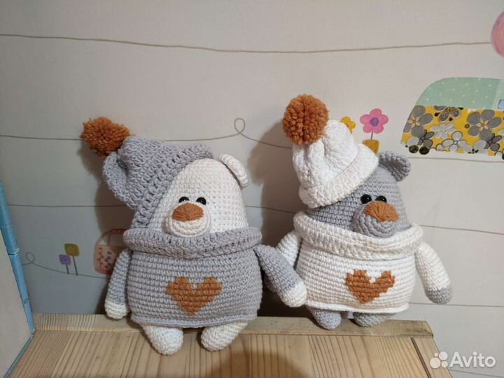Вязаные игрушки ручной работы