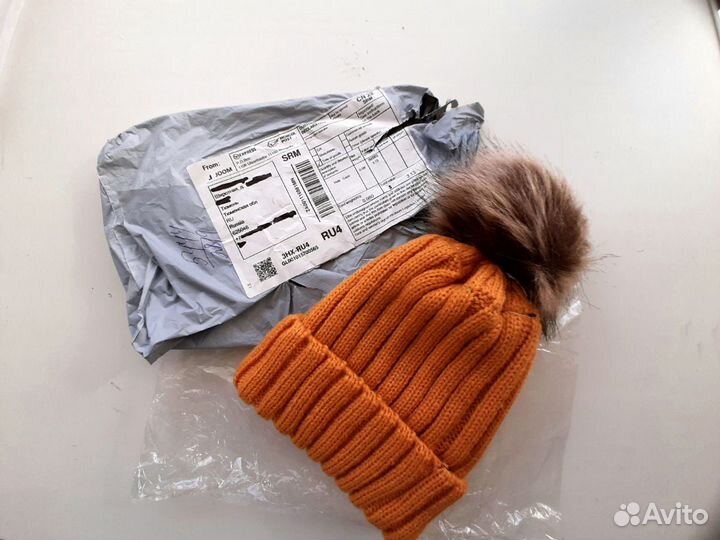 Шапка детская, утеплённая, на 1-2 года
