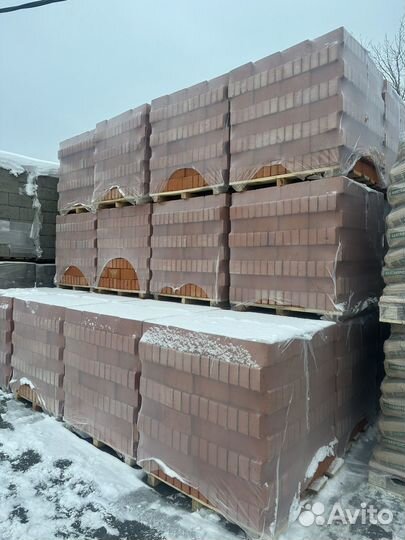 Чебоксарский кирпич цокольный полнотелый 1нф M150