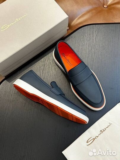 Туфли мужские лоферы Santoni