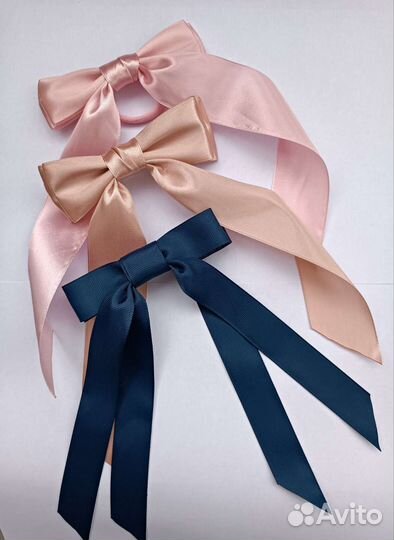 Бантики ручной работы на заколках