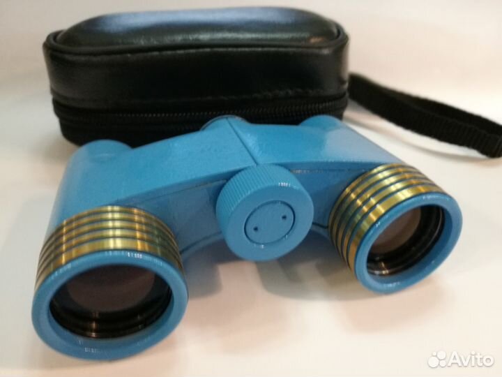 Бинокль театральный бгф2 2.5Х25 голубой,россия