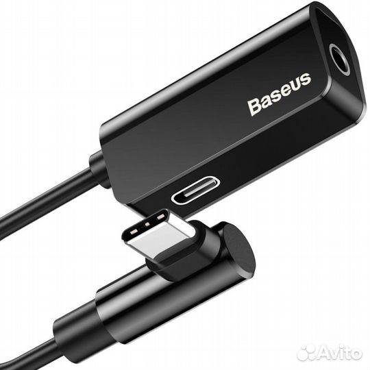 Переходник Type-C на Type-C зарядка + 3.5 мм. AUX