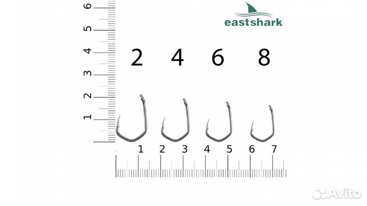 Крючки тефлон EastShark claw hook (уп.10шт.)