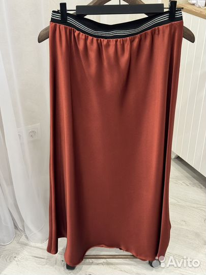 Юбка атласная, размер 58