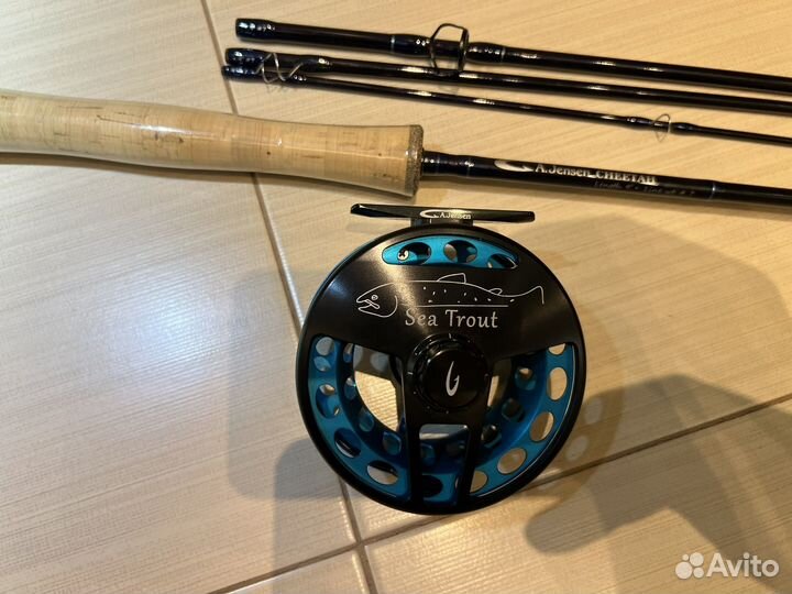 Удилище нахлыстовое с катушкой A.Jensen