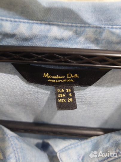 Massimo dutti рубашка джинсовая