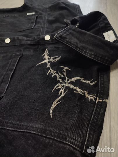 Джинсовая рубашка Stone island