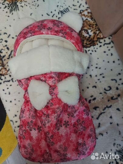 Конверт на выписку для девочки зима