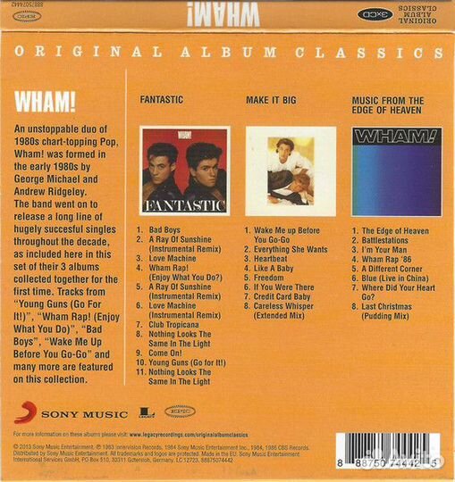 Wham - Original Album Classics (3CD)