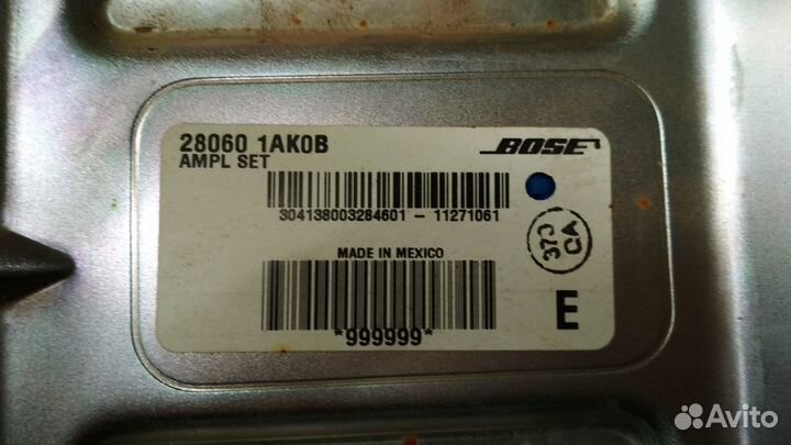 Усилитель Bose с ниссан мурано 2012 г в