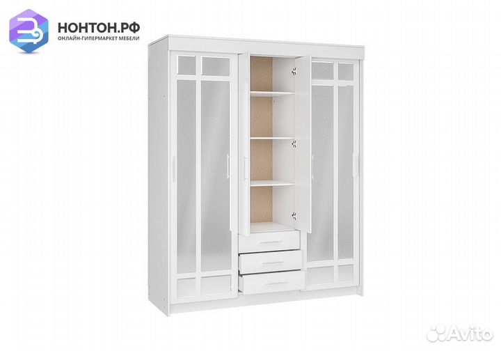 Шкаф-купе Фортуна белый