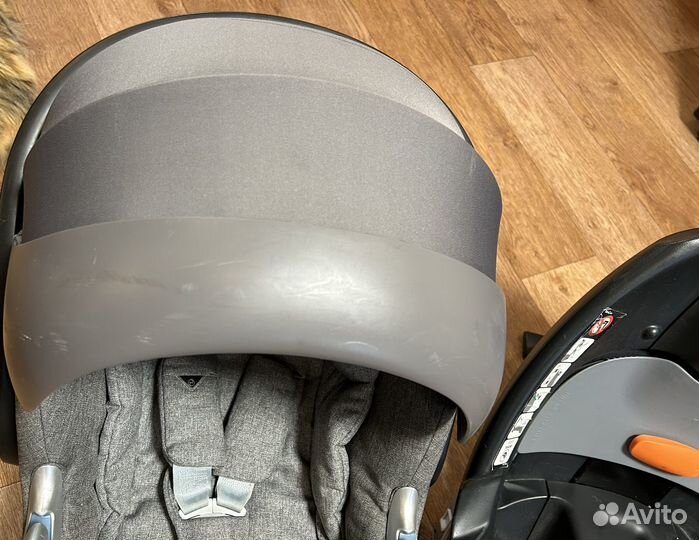 Автолюлька cybex aton Q с базой isofix