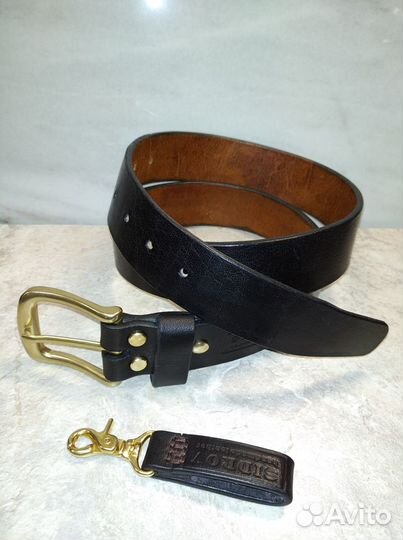 Ремень из кожи буйвола.Ручная работа