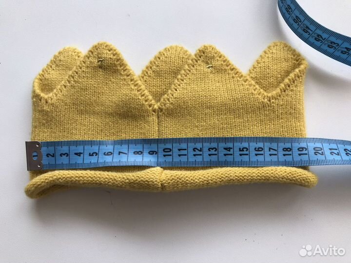 Детская вязаная корона на 1-1,5 года
