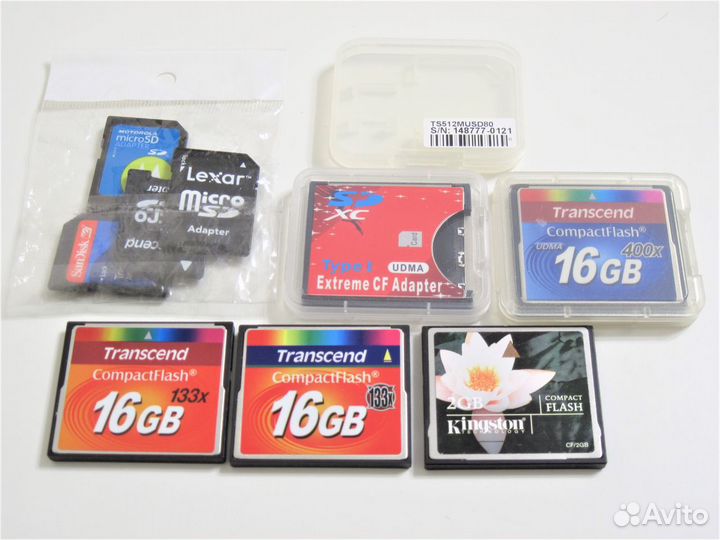 Карты памяти CF, адаптеры SD-CF, microSD-SD