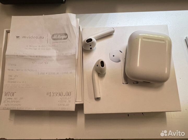 Беспроводные наушники apple airpods 2